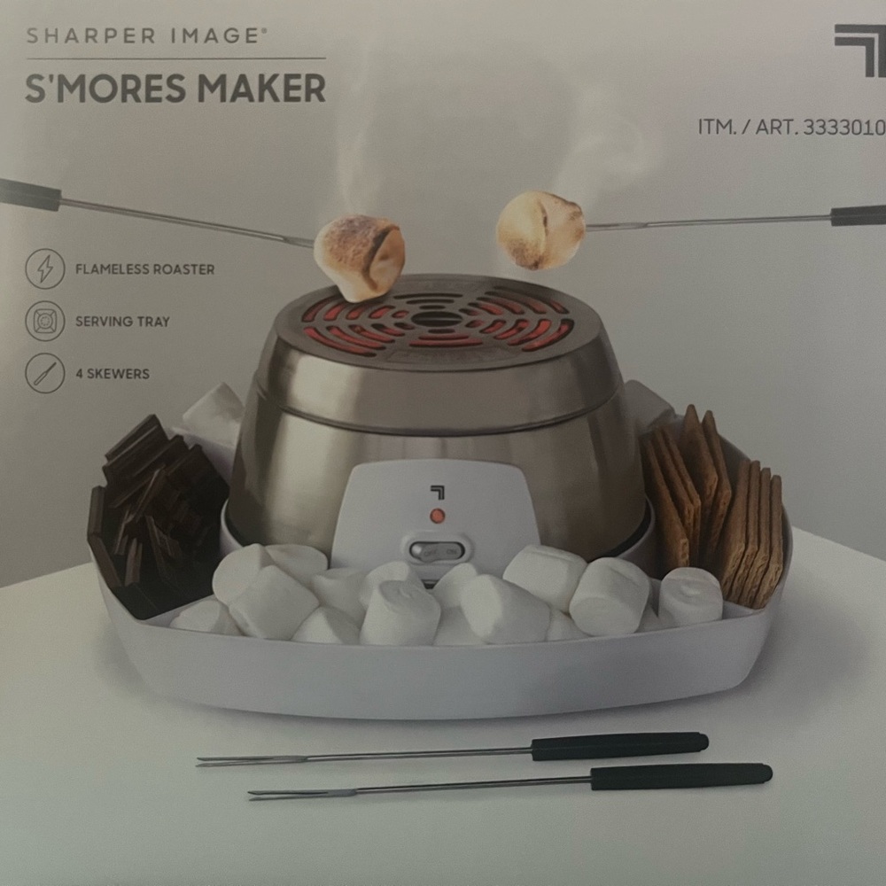 Sharper Image S'mores Maker - Silver and White